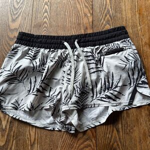 Vuori Black and White Athletic Shorts Lightweight Performance